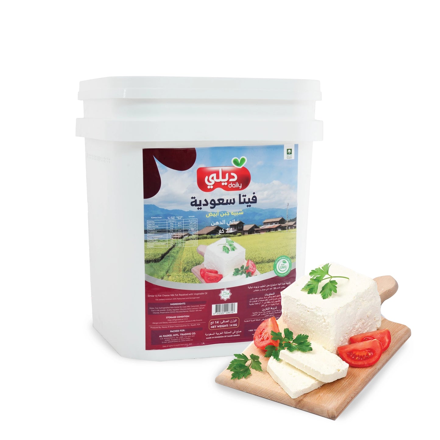 WHITE CHEESE FEETA SAUDIYA DAILY 14 KG