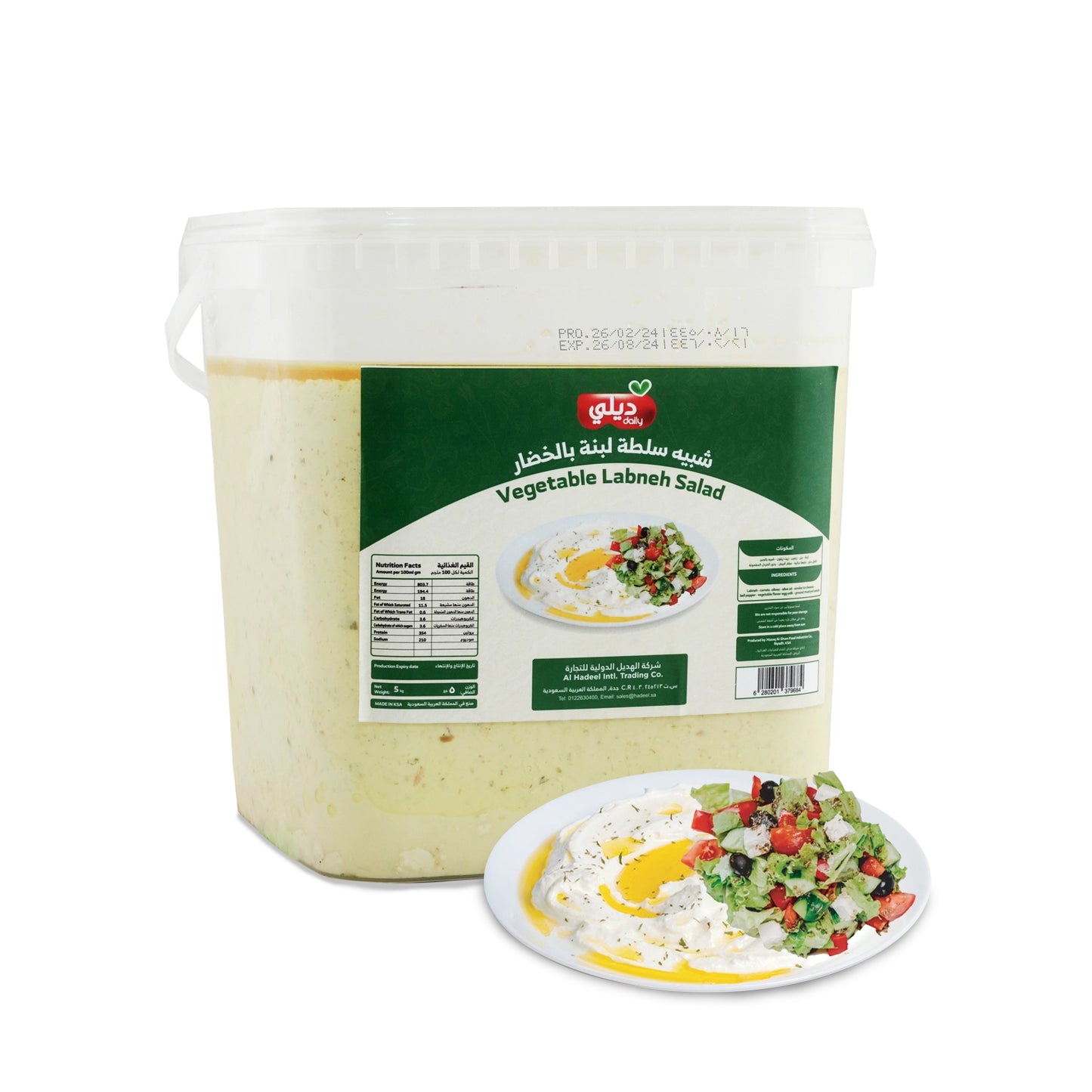 VEGETABLE LABNEH SALAD DAILY 05 KG