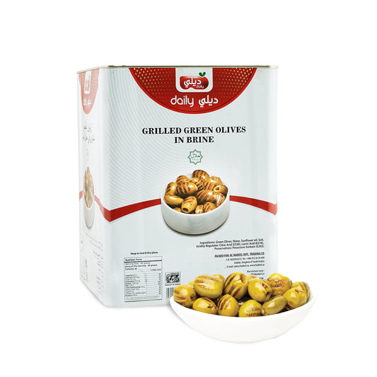 GREEKISH GRILLED GREEN OLIVES DAILY 09 KG