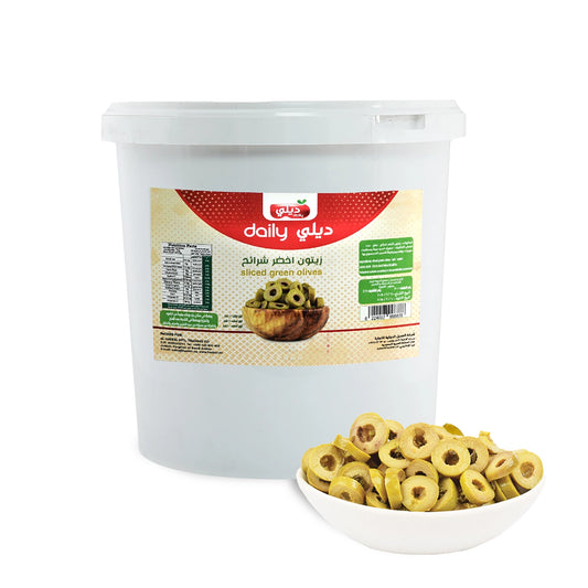 EGYPTIAN GREEN OLIVE SLICE DAILY 10 KG