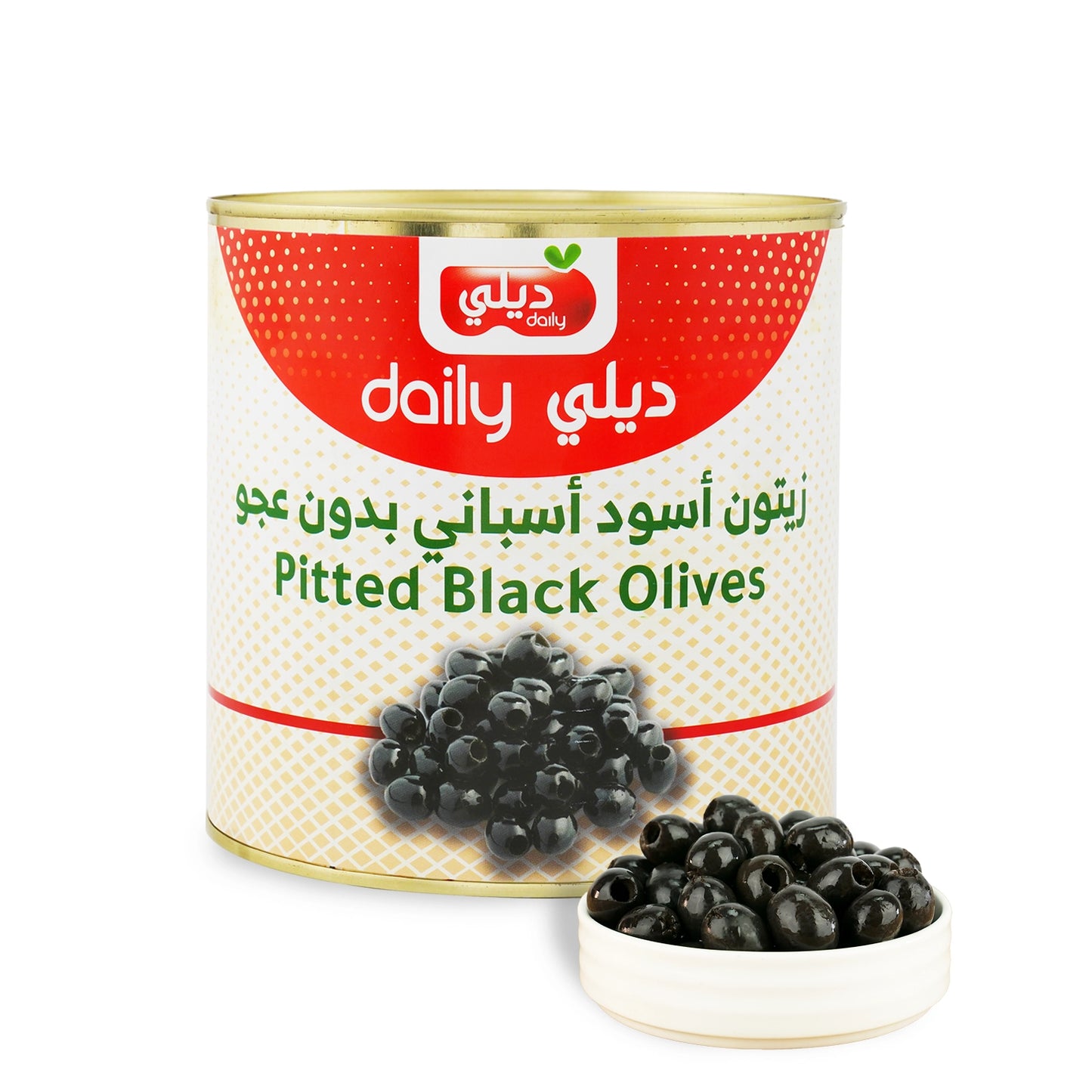 SPANISH PITTED BLACK OLIVES DAILY 6*1200 GM