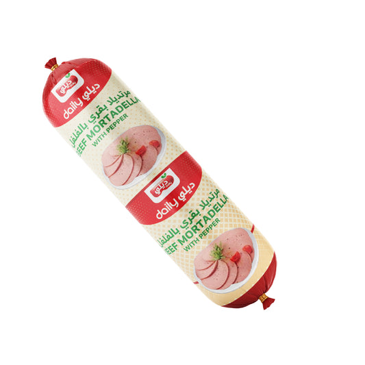 BEEF MORTADELLA WITH PEPPER 02 KG DAILY